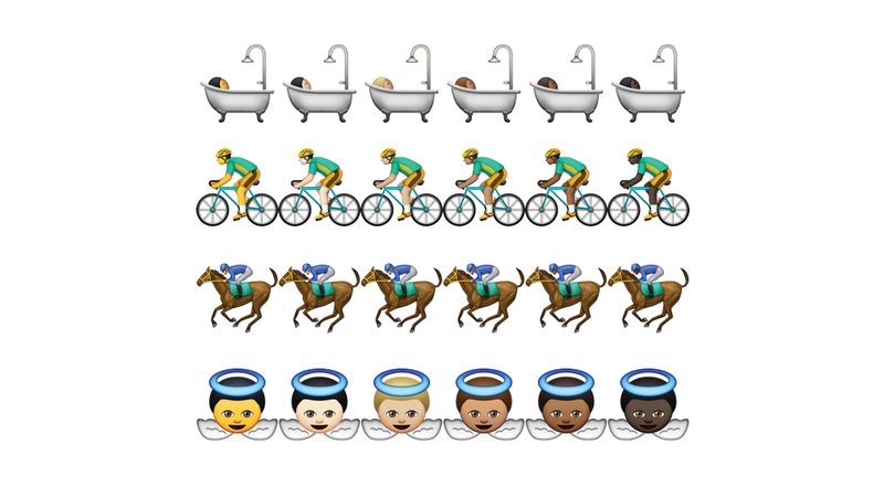 Illustration for article titled Here Are Apple's Diverse (And Racist? Jaundiced?) Emoji